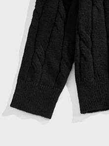 EASEVO Plus Size Men's Casual Solid Color Knit Sweater, Autumn/Winter