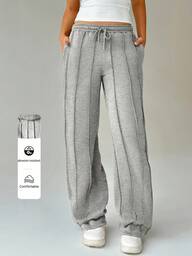 FavEase Pantalons De Jogging Pour Femme Avec Taille À Cordon De Serrage Et Poche