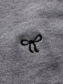 Genkimix Kids Young Girl' Cute Peter Pan Collar Knitted Cardigan Sweater Jacket, Long Sleeve Fall Winter