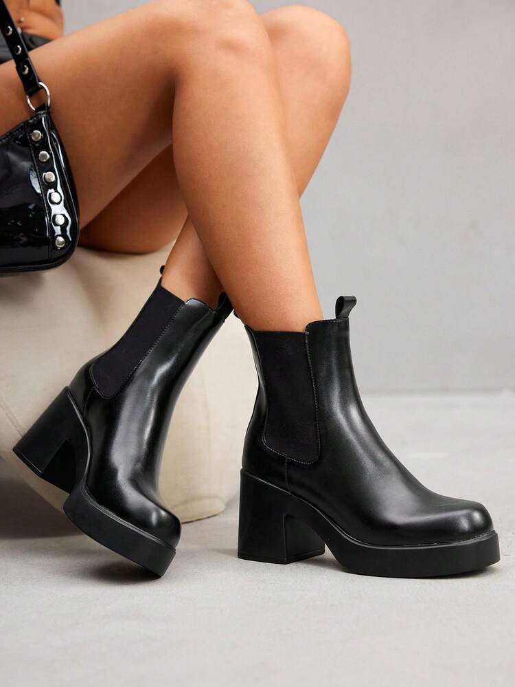 CUCCOO SZL Women's Shoes Vintage Comfort High Heel Boots Autumn Winter Skinny Stretch Boots Commuter Dating Party Holiday Party Vacation