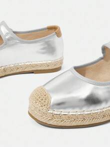 Styleloop 女士时尚银色平底鞋，适合圣诞派对、音乐节、秋季 - 銀色 - 查看 4