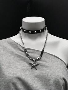 SHEIN Unity 斜领长袖腰部褶饰设计街头性感运动衫 - 灰色 - 查看 3
