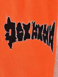 SHEIN Playful Pals Set de 2 piezas con chaqueta con capucha de manga larga con cremallera y bordado de letras, y pantalones con bordado de letras para niños pequeños. Estilo informal suave y cómodo, adecuado para salidas, juegos al aire libre, vacaciones y uso diario en otoño/invierno