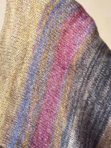 Bohemela 秋冬女士扎染印花圆领修身优雅长袖毛衣裙 - 彩色 - 查看 8