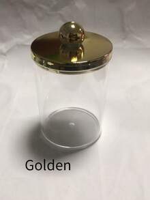 1pc/3pcs Transparent Acrylic Makeup Remover Pad Cleaning Swab Storage Box Desk Dressing Table Dustproof Toothpick Holder With Lid - Multicolor - View 10