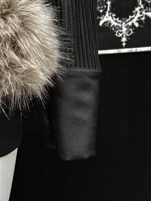 EgrlEra Women's Striped Patchwork Sexy Front Button Long Sleeve Shirt - Black - View 5