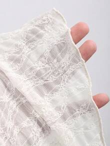 Sweetra 蝴蝶结纹理印花短款抹胸 - 杏色 - 查看 6