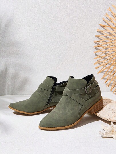 Styleloop Ankle Boots And Short Boots, Woven Vacation Style, Bohemian Style, Summer Style, Western Style, Music Festival Style, Halloween Party Cowgirl Outfit, Green Core