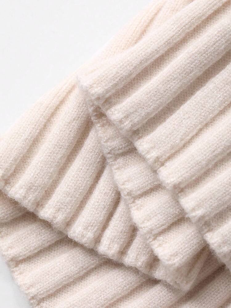 Elegant Color Block Bow Decor Round Neck Fitted Waist Long Sweater Dress For Women, Casual Style, Autumn/Winter