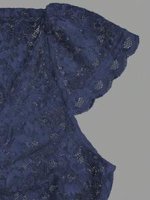 Fairmaia Traditional German Women's Lace Puff Sleeve Blouse With Bow Decor