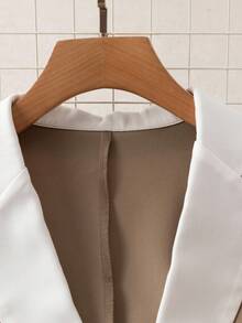 GlowEve Women's Elegant Versatile Patchwork Long Sleeve Blazer, Autumn