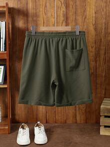 Manfinity NXTstreet Men's Casual Crinkle Waist Drawstring Shorts