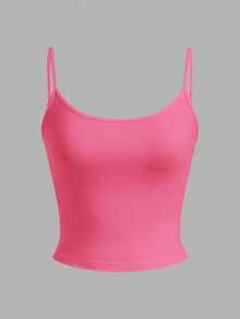 SHEIN EZwear 4件套女士短款休闲吊带背心，适合夏季穿着 - 彩色 - 查看 11