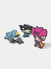 THE POWERPUFF GIRLS X SHEIN 女士胸针 - 彩色 - 查看 4