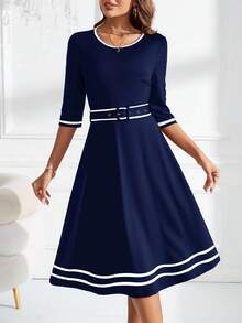 Ellevyn Women's Elegant Commuter Dress, Suitable For Teachers, Winter Clothes Dresses For Church Women,Fall