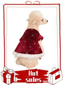 PETSIN 1 Stück Weihnachts-Plüsch-Haustierkleid - Verschiedenfarbig - Übersicht 5