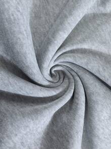 SHEIN Plus Size Women Letter & Skull Print Long Sleeve Casual Sweatshirt, Autumn Fall Cloth For Women Winter