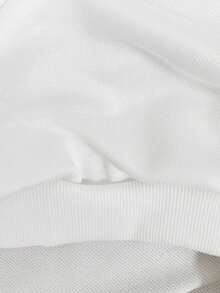 Sparklyn 2pcs Tween Girl Artistic Casual Fashion Sweet Cute Bow Print Full-Width Crew Neck Sweatshirt & Black Leggings Set, Autumn/Winter, Black & White Minimalist Sweatshirt & Leggings Set For Daily Wear & School, Fall Outfit Clothes - Multicolor - View 5