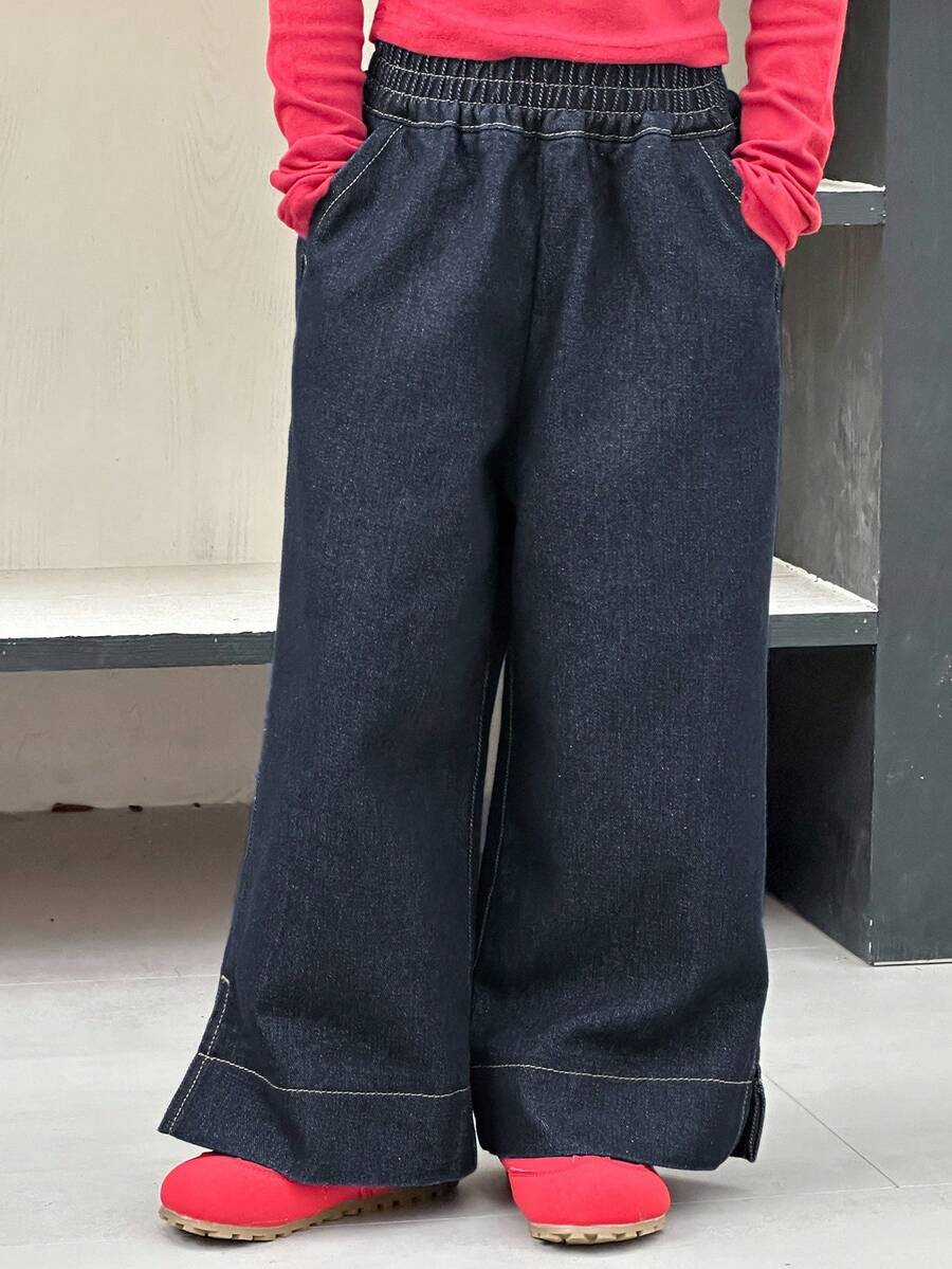 Dazy Kids Young Girls Denim Jeans - Blue - View 1