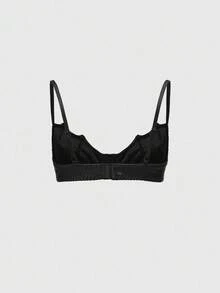 ROMWE Gothic Bat Shaped Underwire Sexy Bra For Women