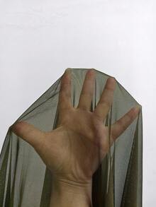 Glamine Women's Summer Party Strapless Draped Collar Top - Olive Green - View 7