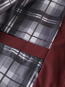 Manfinity Homme Men's Casual Multi-Pocket Zipper Long Sleeve Jacket, Cargo Style Style, Fall - Red - View 8