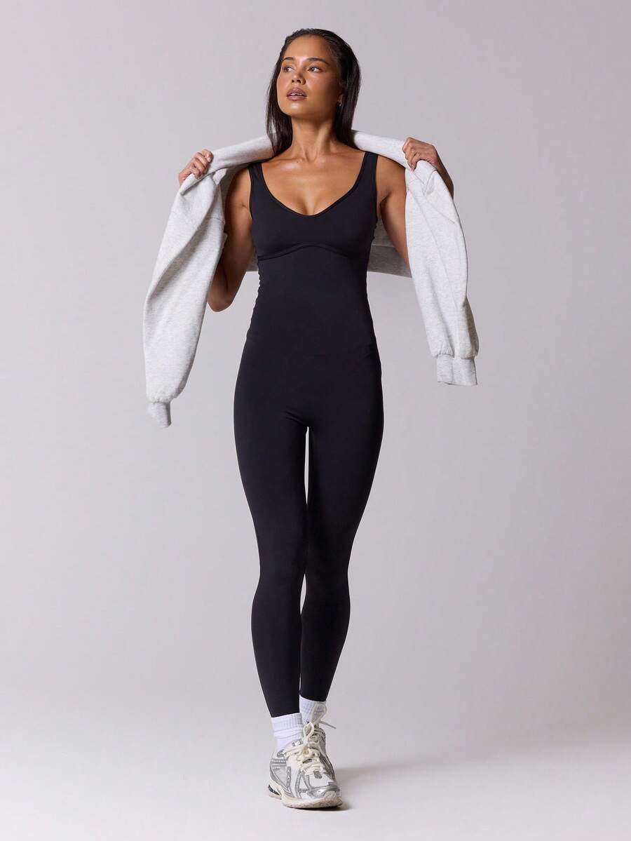 Musera Sport 运动塑形露背连体紧身衣，优雅休闲，适合运动健身、返校、瑜伽、普拉提等日常穿着。