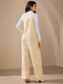 Wildy 美式乡村西式休闲绣花工装裤秋冬新款街头时尚牛仔连衣裙女装女西部连衣裙碎花贴花连衣裙复古女装 - 白色 - 查看 5