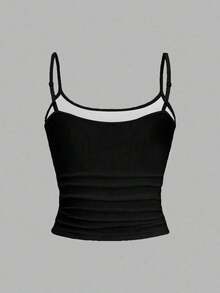 Flirla 黑白猫戴眼镜可爱古怪印花女式吊带背心衬衫 - 彩色 - 查看 2