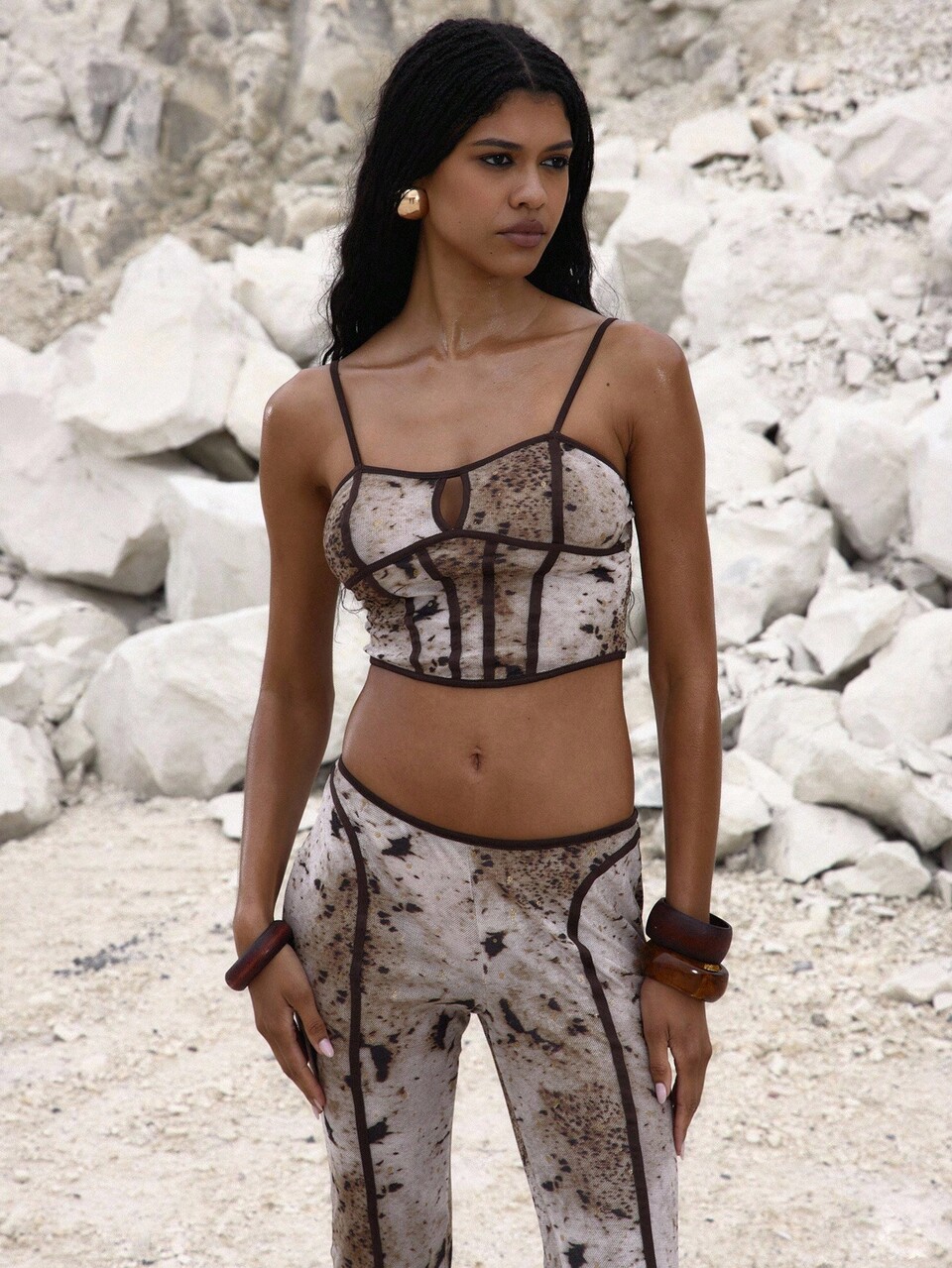 Top de corsé con estampado animal recortado y contraste, solo para ocasiones de noche, citas, fiestas sexys, club, cumpleaños, elegante, otoño, otoño, éxtasis, verano, primavera, festival, vacaciones