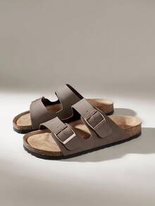 Solecia 拖鞋带休闲时尚舒适日式学生凉鞋 - 銅色 - 查看 1