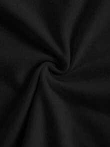 INAWLY Y2K 女款街头时尚骷髅与字母图案印花短款 T 恤 - 黑色 - 查看 4