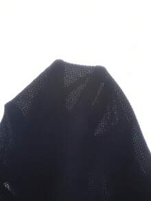 SHEIN Newborn Male Baby White Long Sleeved Shirt Paired With Navy Blue Sleeveless Rainbow Embroidered Jumpsuit And Hat, Autumn New Fabric Comfortable And Innovative Style Fall Winter - Multicolor - View 8