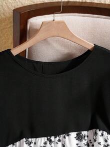 Rusticease 大码休闲度假撞色碎花衬衫，休闲假日风，休闲假日穿搭，夏季时尚，女士夏季穿搭，母亲节穿搭，乡村音乐会穿搭，女士波西米亚风穿搭，女士西部风穿搭，女士假日穿搭，女士夏季服装，大码女装，商务休闲女装，女士夏季服装，大码女装，正式场合穿搭