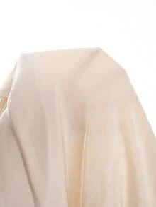 SHEIN Clasi 女士优雅高端低胸收腰缎面连体裤，修身版型，适合日常场合和聚会，秋季 - 杏色 - 查看 10