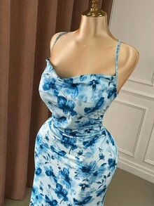 DreamSkyne Halloween Plus Size Dresses - Blue - View 6