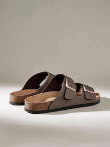 Solecia 拖鞋带休闲时尚舒适日式学生凉鞋 - 銅色 - 查看 4