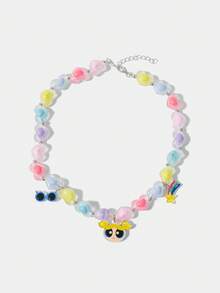 THE POWERPUFF GIRLS X SHEIN 女士串珠项链 - 彩色 - 查看 2