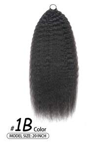 Boho Braids Kinky Straight Human Crochet Hair In 100% Remy Human Hair Feather Line Crochet Hair Braids Salon Silky Seamless Invisible Natural Black Color For Thin Hair Woman Micro Pre Looped Crochet Human Hair Extensions