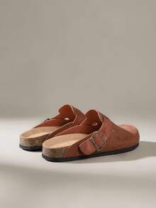 Solecia Casual Comfortable Versatile Slip-On Flat Mule Slippers For Women - Red - View 4