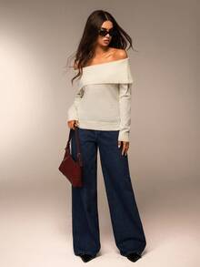 Avantive Fall/Autumn/Back To School/Country Concert/Concert/Going Out/Birthday/Halloween Costumes/Casual/Y2k/2000s/Y2k Y2k/90S/Sexy/Western Wear Women/Boho/Country/Club/Office /Cocktail/Vintage/Rave Festival/Funny/Classy/Old Money/Streetwear/Vacation/Country Concert/Work /Modest/Spring Break/Bachelorette/Concert/Basic/Graduation/Halloween Tops - Apricot - View 3