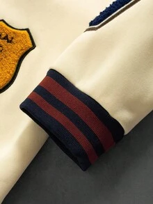 Manfinity EMRG 男士拼布棒球夹克