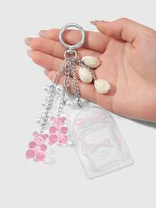 ROMWE Kawaii Móc chìa khóa - Hồng - Xem 9