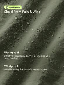 OutZeal 女士运动裤，适合露营、徒步等夏季活动，防水轻便，撞色设计，带侧袋 - 軍綠色 - 查看 5