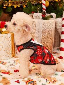 PETSIN 1 pieza Traje de Navidad para mascotas - Disfraz de celebración ligero y transpirable - Multicolor - Ver 5