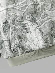 女式树枝印花长袖连帽衫和裤子休闲两件套秋季服装 - 彩色 - 查看 4