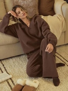 GLOWMODE 厚重羊毛超大连帽夹克，侧口袋，加厚保暖，冬季