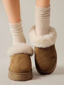 Solecia Women's Winter Thick Sole Warm Comfortable Snow Boots For Christmas - Khaki - View 9