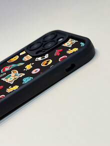 NEWMOJI® X SHEIN 1pc Cute And Creative Cartoon Collaboration, High-End Texture, Simple, Fully Transparent, Shockproof And Fashionable Phone Case. Halloween And Christmas Gift, Compatible With IPhone