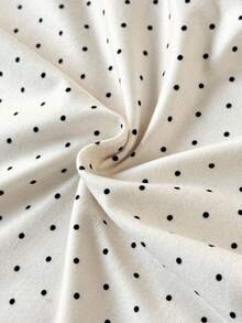 SHEIN 2 pièces Hauts à manches longues avec col rond et poignets à volants, imprimé floral mignon pour bébé fille. Convient pour le printemps/automne - Nude - Voir 5